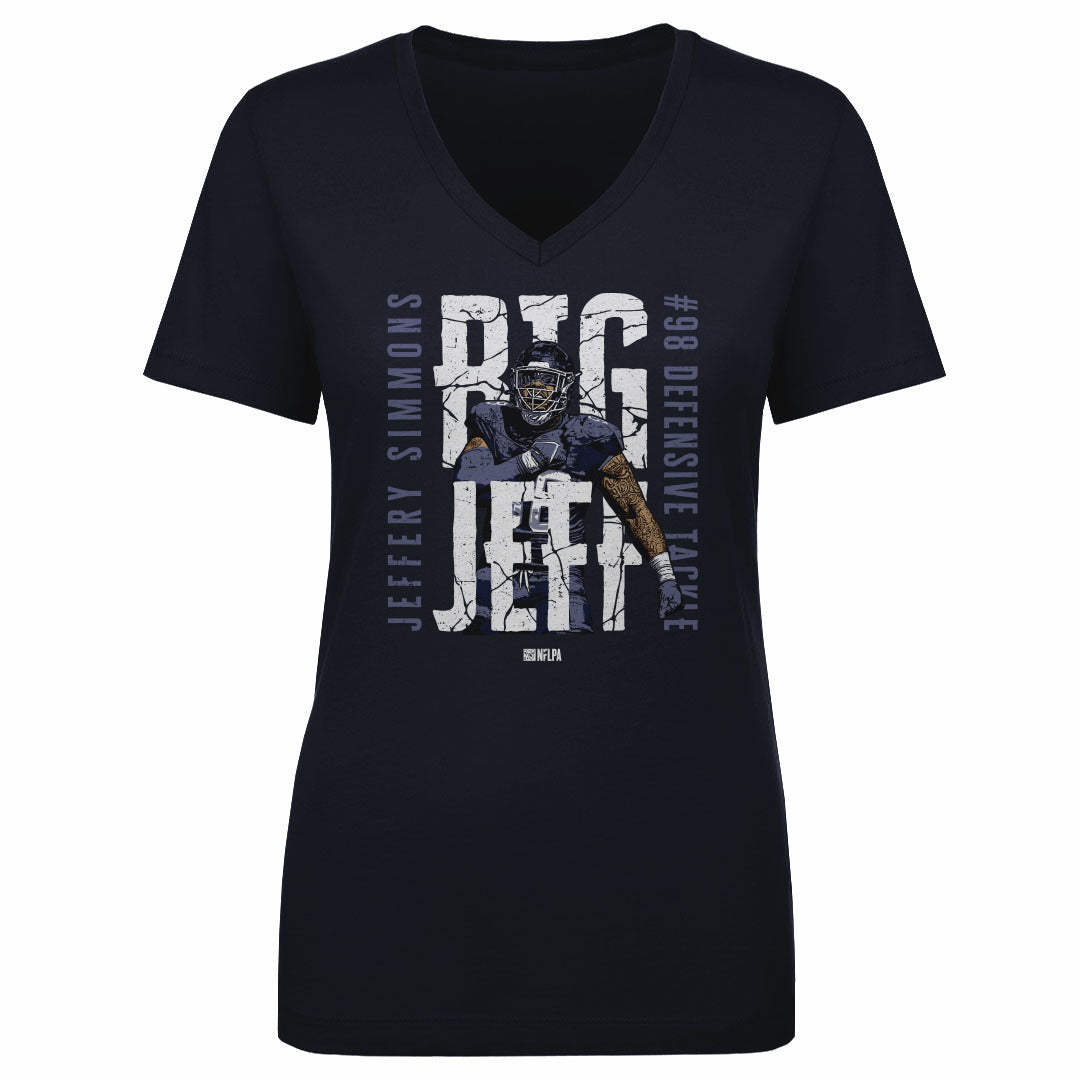 Jeffery Simmons Women's V-Neck T-Shirt | 500 LEVEL