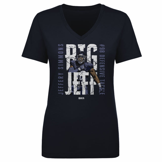 Jeffery Simmons Women's V-Neck T-Shirt | 500 LEVEL