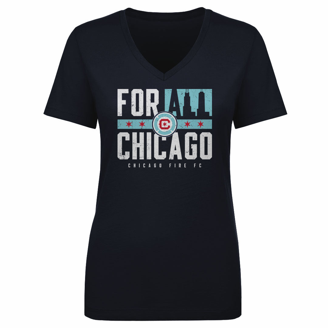 Chicago Fire FC Women&#39;s V-Neck T-Shirt | 500 LEVEL