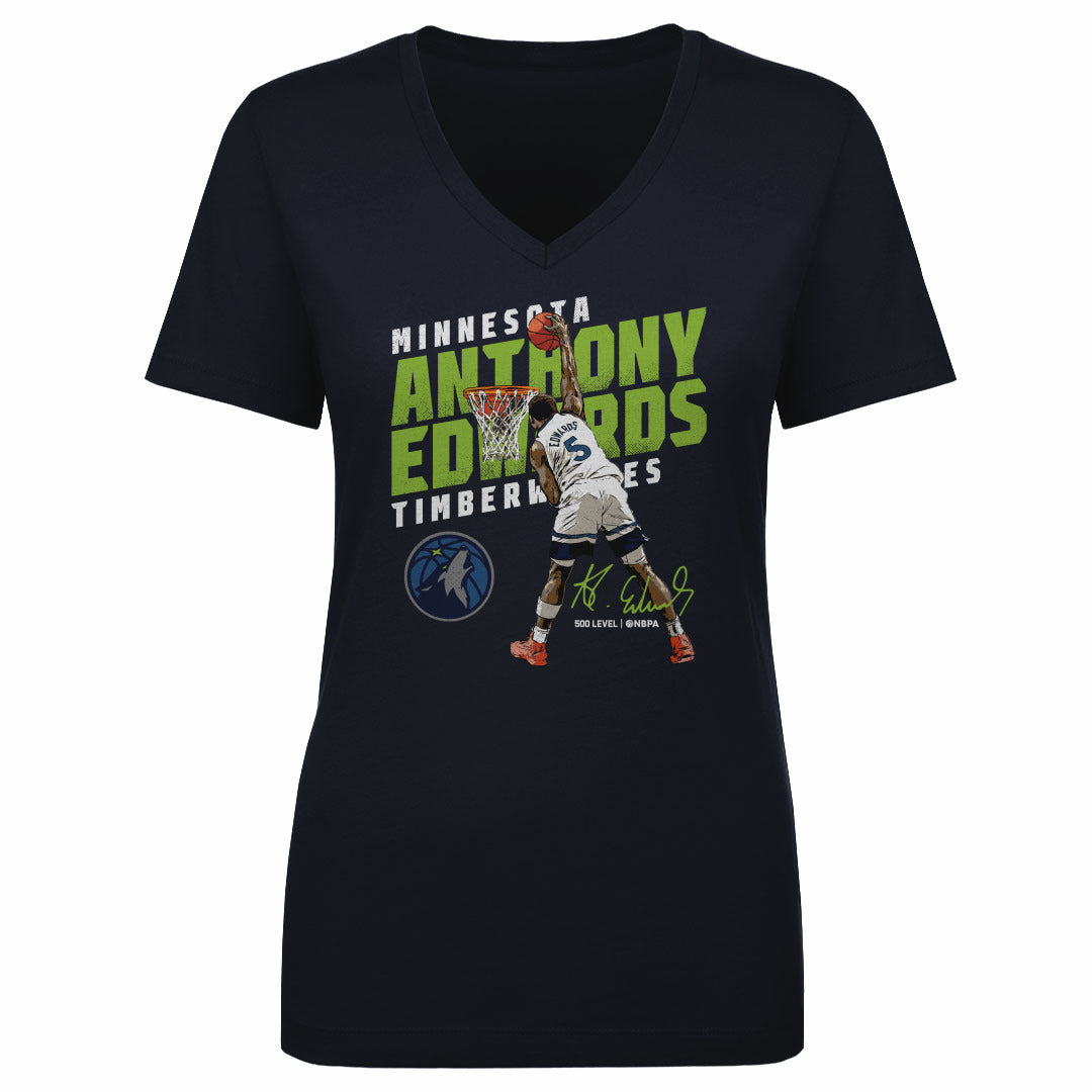 Anthony Edwards Women's V-Neck T-Shirt | 500 LEVEL