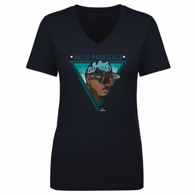 Julio Rodriguez Women's V-Neck T-Shirt | 500 LEVEL