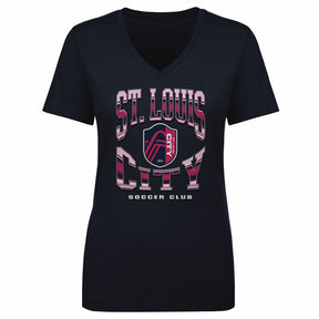 St. Louis City SC Women's V-Neck T-Shirt | 500 LEVEL