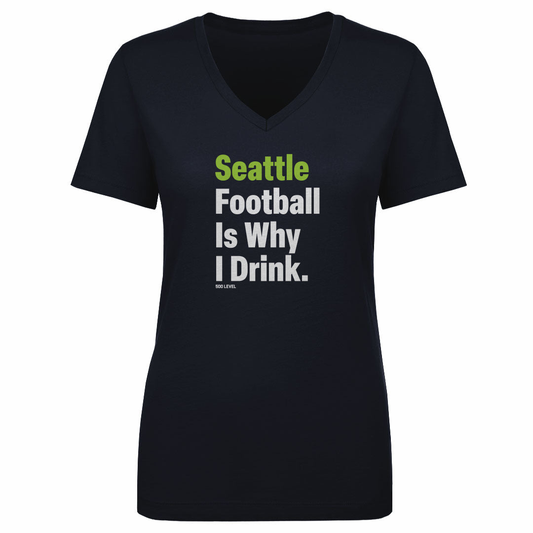 Seattle Football Women's V-Neck T-Shirt | 500 LEVEL
