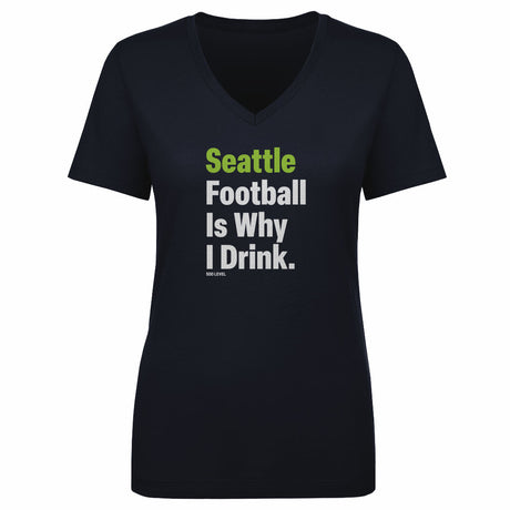 Seattle Football Women's V-Neck T-Shirt | 500 LEVEL
