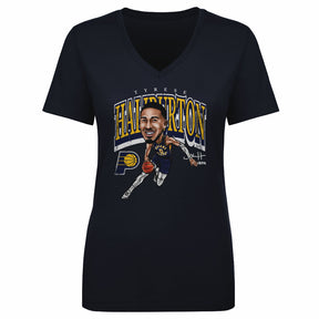 Tyrese Haliburton Women's V-Neck T-Shirt | 500 LEVEL