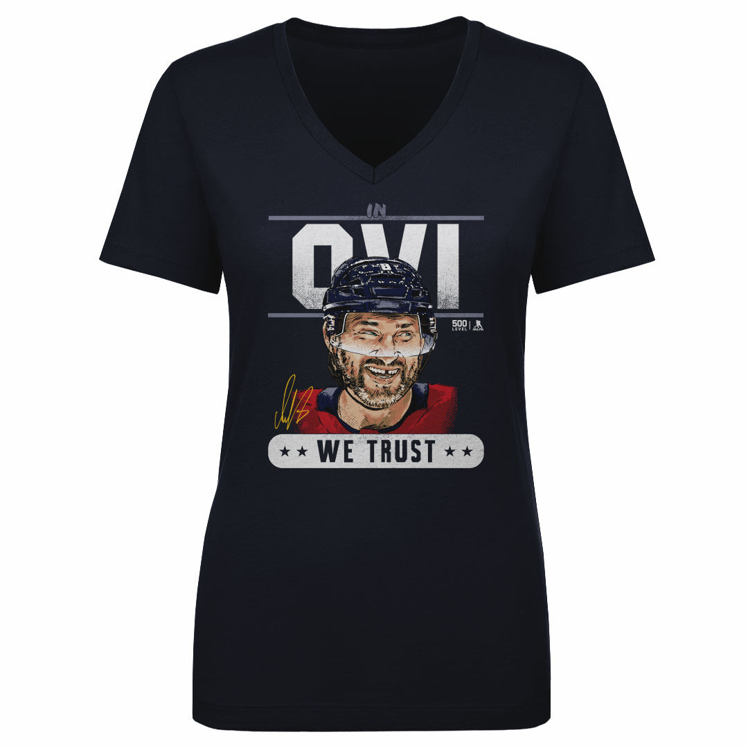 Alex Ovechkin Women's V-Neck T-Shirt | 500 LEVEL