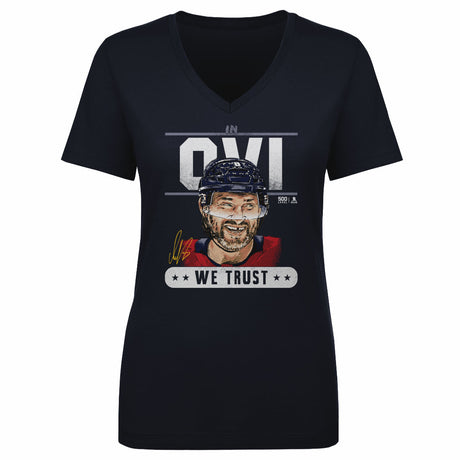 Alex Ovechkin Women's V-Neck T-Shirt | 500 LEVEL