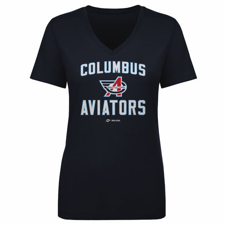 Columbus Aviators Women's V-Neck T-Shirt | 500 LEVEL