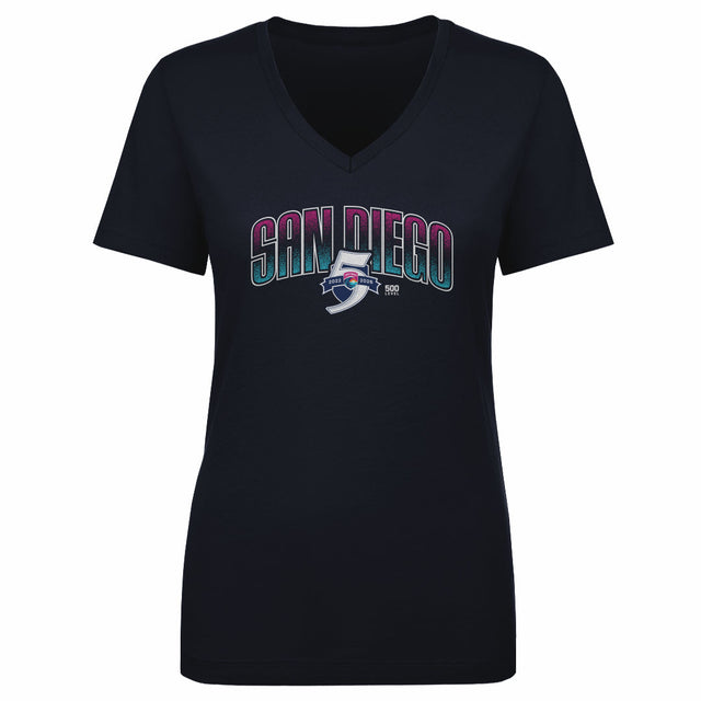 San Diego Wave FC Women's V-Neck T-Shirt | 500 LEVEL