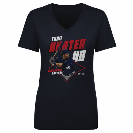 Torii Hunter Women's V-Neck T-Shirt | 500 LEVEL