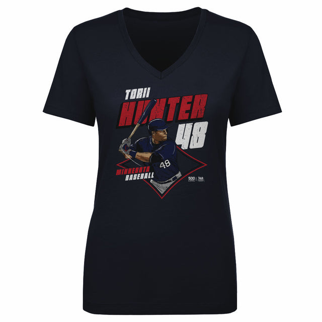 Torii Hunter Women's V-Neck T-Shirt | 500 LEVEL