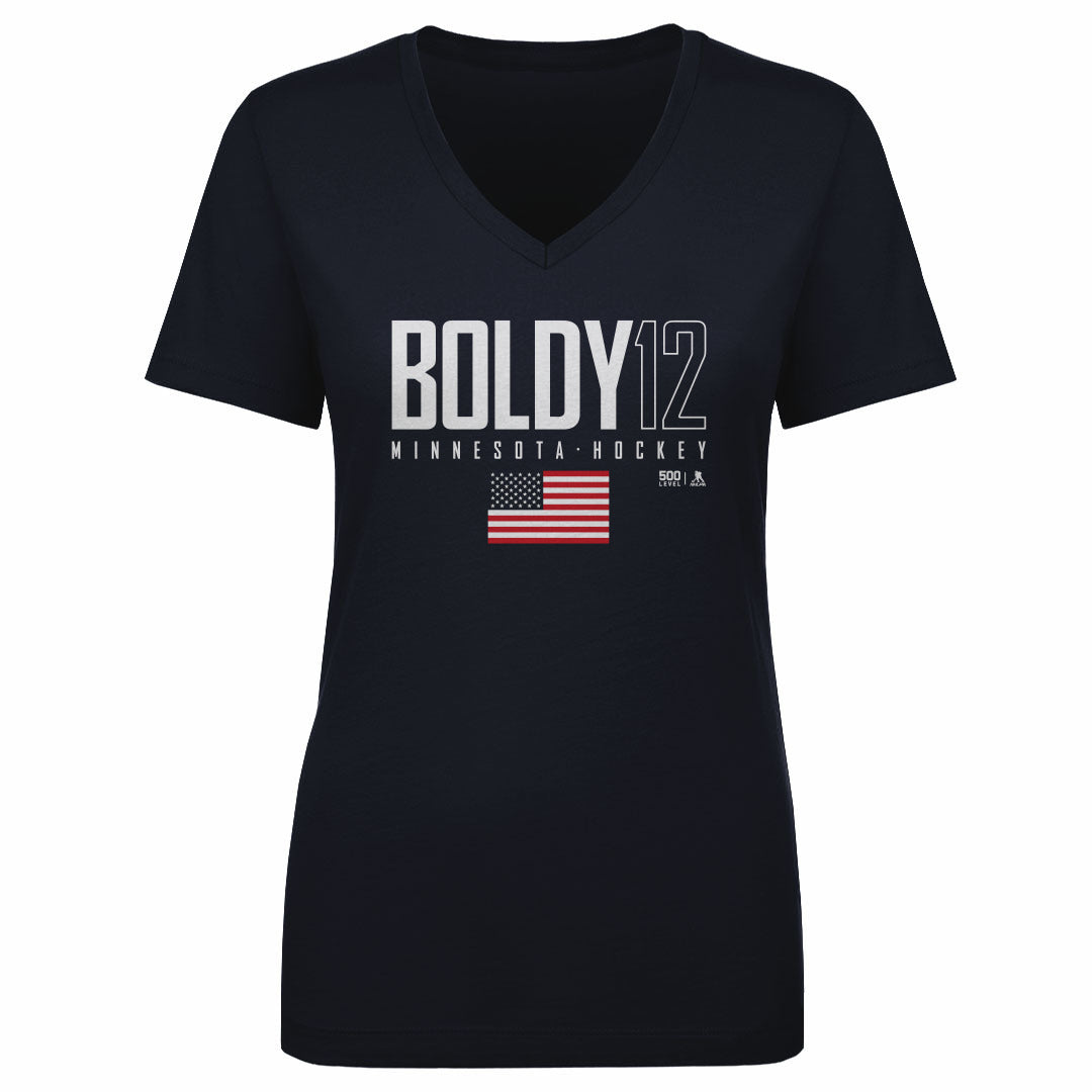 Matt Boldy Women's V-Neck T-Shirt | 500 LEVEL