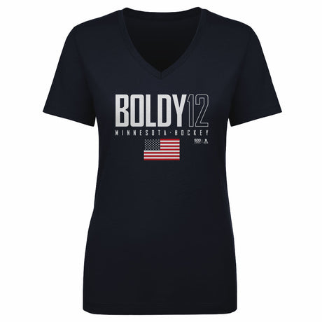 Matt Boldy Women's V-Neck T-Shirt | 500 LEVEL