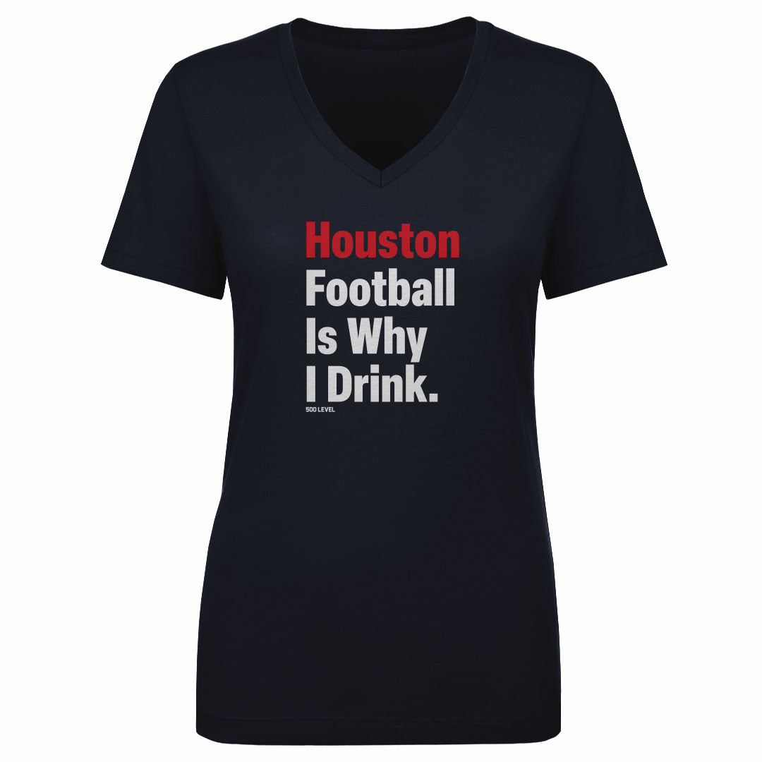 Houston Football Women's V-Neck T-Shirt | 500 LEVEL