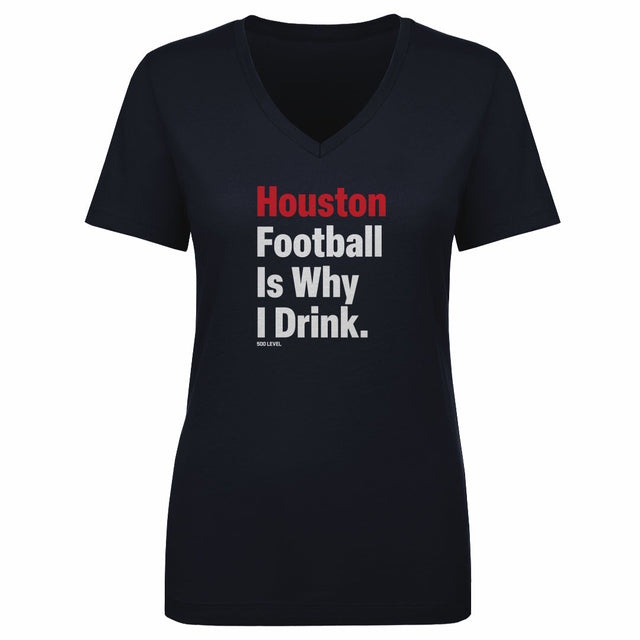 Houston Football Women's V-Neck T-Shirt | 500 LEVEL