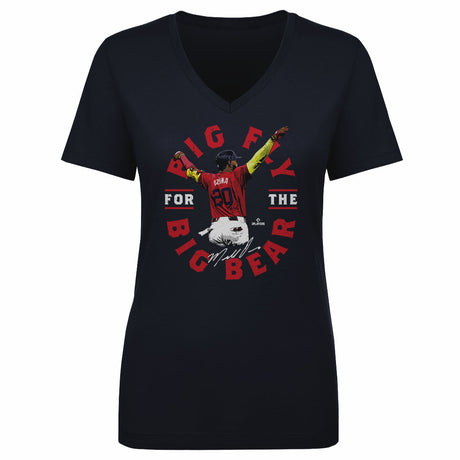 Marcell Ozuna Women's V-Neck T-Shirt | 500 LEVEL