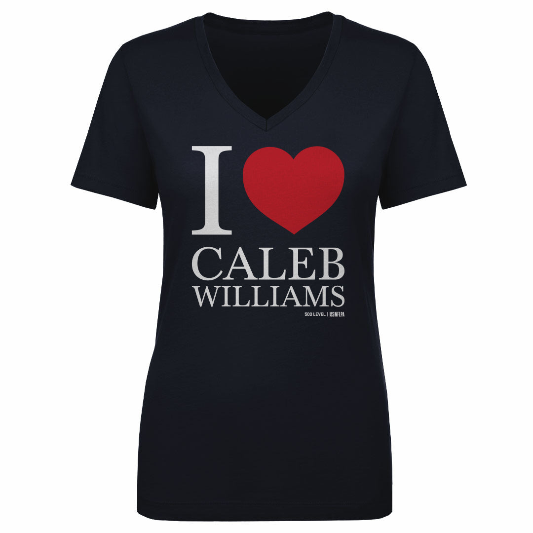 Caleb Williams Women's V-Neck T-Shirt | 500 LEVEL