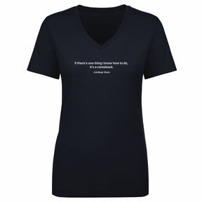 Lindsey Vonn Women's V-Neck T-Shirt | 500 LEVEL