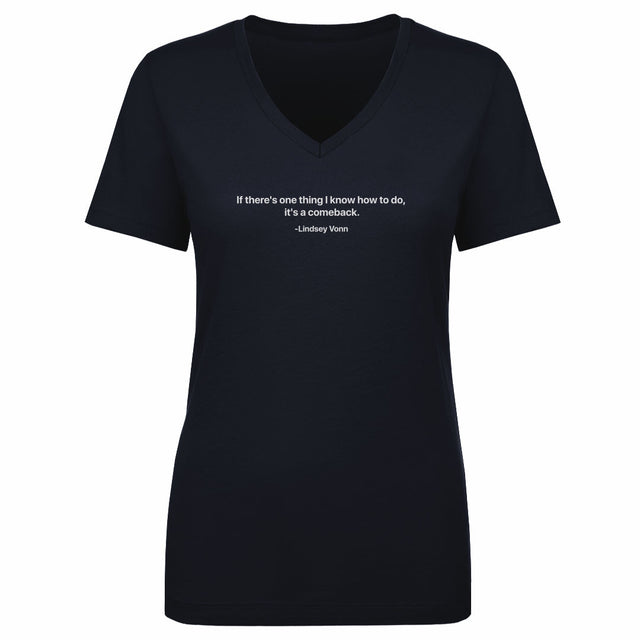 Lindsey Vonn Women's V-Neck T-Shirt | 500 LEVEL