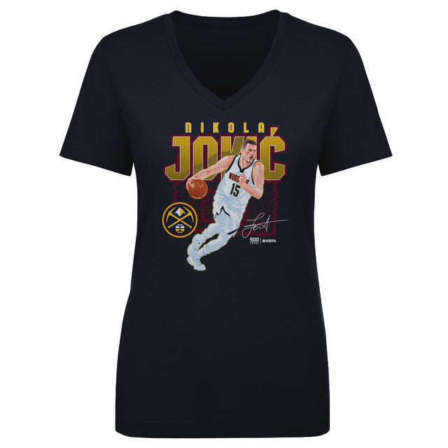 Nikola Jokic Women's V-Neck T-Shirt | 500 LEVEL