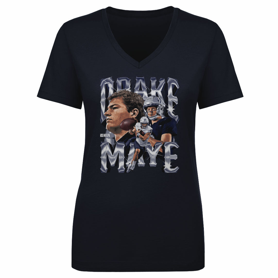 Drake Maye Women's V-Neck T-Shirt | 500 LEVEL