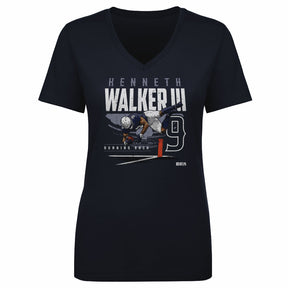 Kenneth Walker III Women's V-Neck T-Shirt | 500 LEVEL