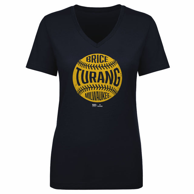 Brice Turang Women's V-Neck T-Shirt | 500 LEVEL