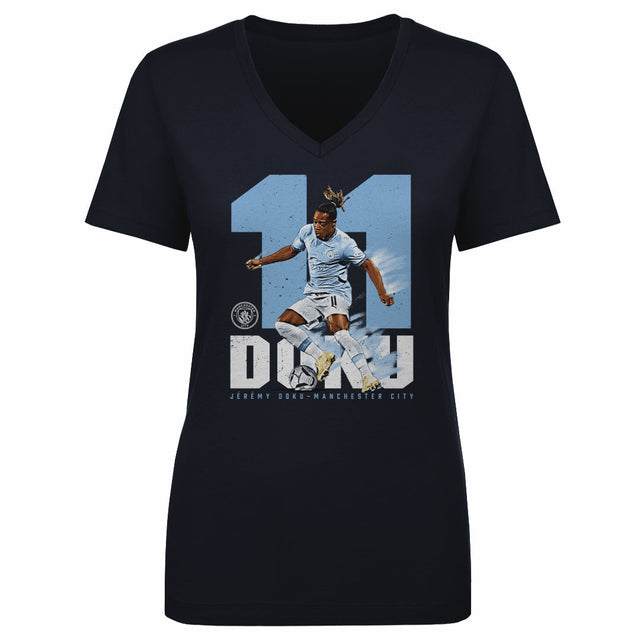 Jeremy Doku Women's V-Neck T-Shirt | 500 LEVEL