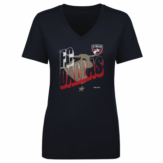 FC Dallas Women's V-Neck T-Shirt | 500 LEVEL