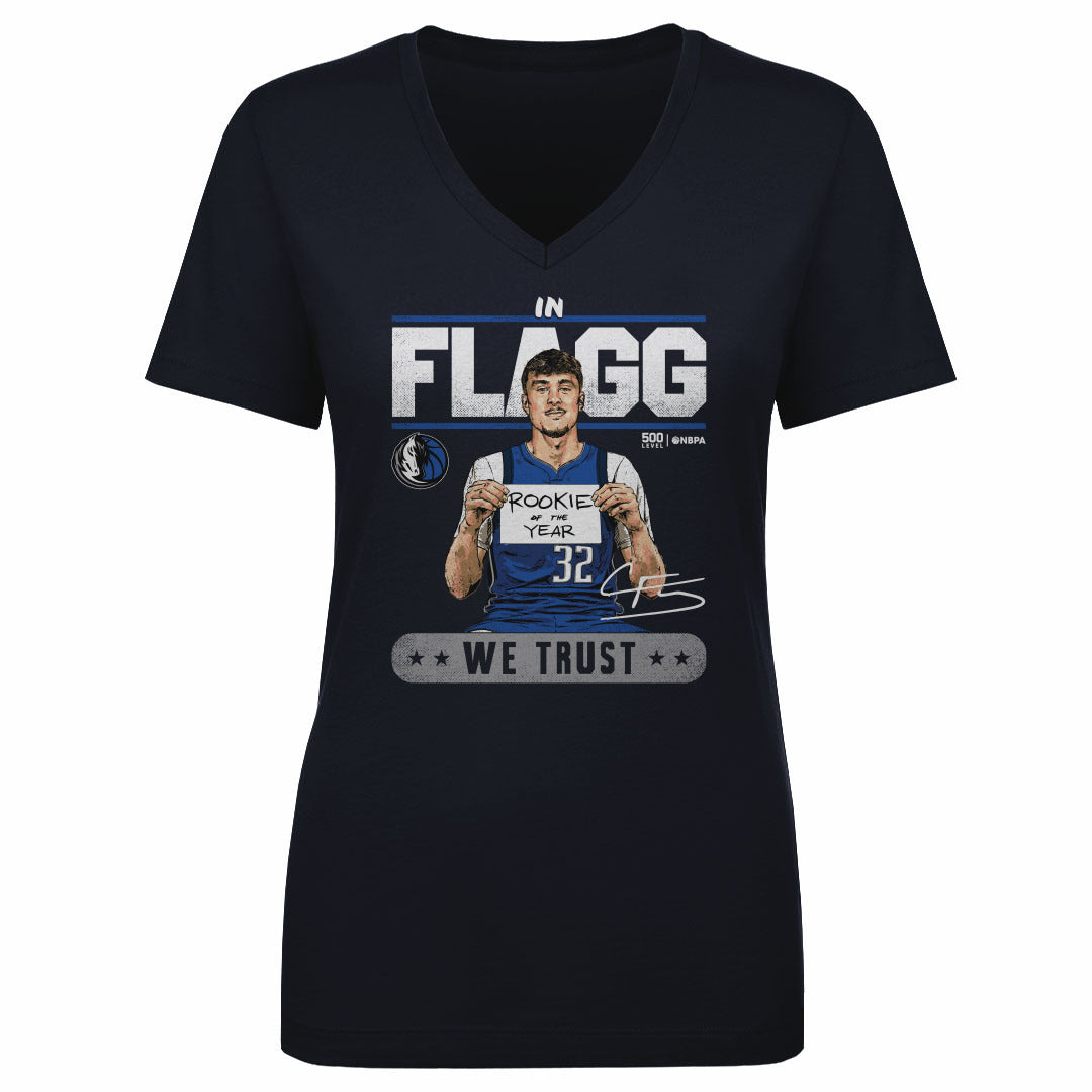 Cooper Flagg Women's V-Neck T-Shirt | 500 LEVEL