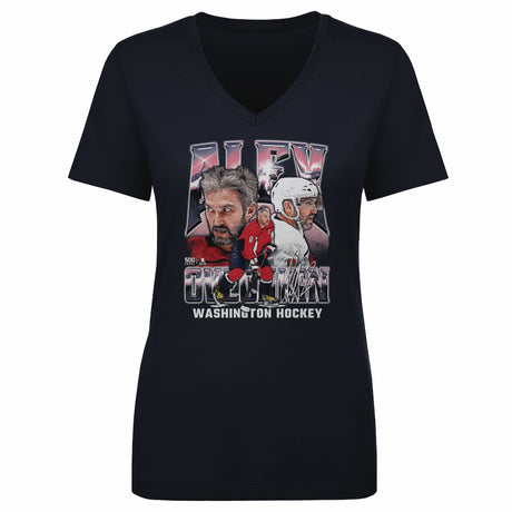 Alex Ovechkin Women's V-Neck T-Shirt | 500 LEVEL