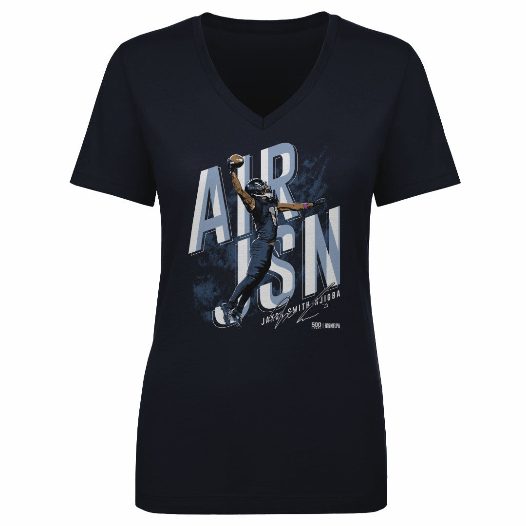 Jaxon Smith-Njigba Women's V-Neck T-Shirt | 500 LEVEL