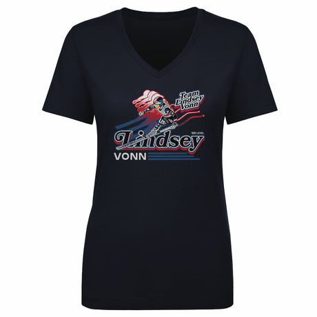 Lindsey Vonn Women's V-Neck T-Shirt | 500 LEVEL