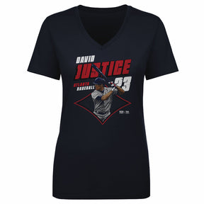 David Justice Women's V-Neck T-Shirt | 500 LEVEL