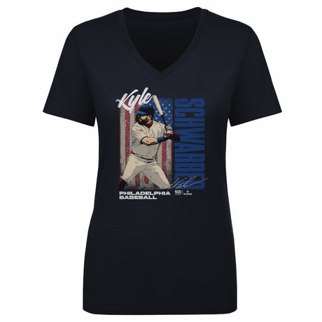 Kyle Schwarber Women's V-Neck T-Shirt | 500 LEVEL