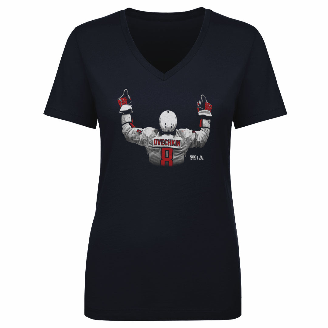 Alex Ovechkin Women's V-Neck T-Shirt | 500 LEVEL