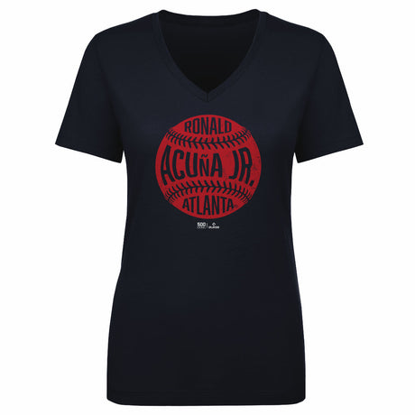 Ronald Acuna Jr. Women's V-Neck T-Shirt | 500 LEVEL