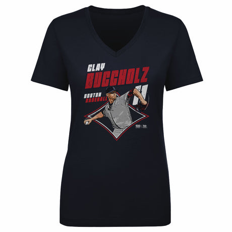 Clay Buccholz Women's V-Neck T-Shirt | 500 LEVEL