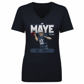 Drake Maye Women's V-Neck T-Shirt | 500 LEVEL
