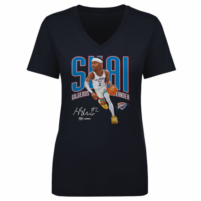 Shai Gilgeous-Alexander Women's V-Neck T-Shirt | 500 LEVEL