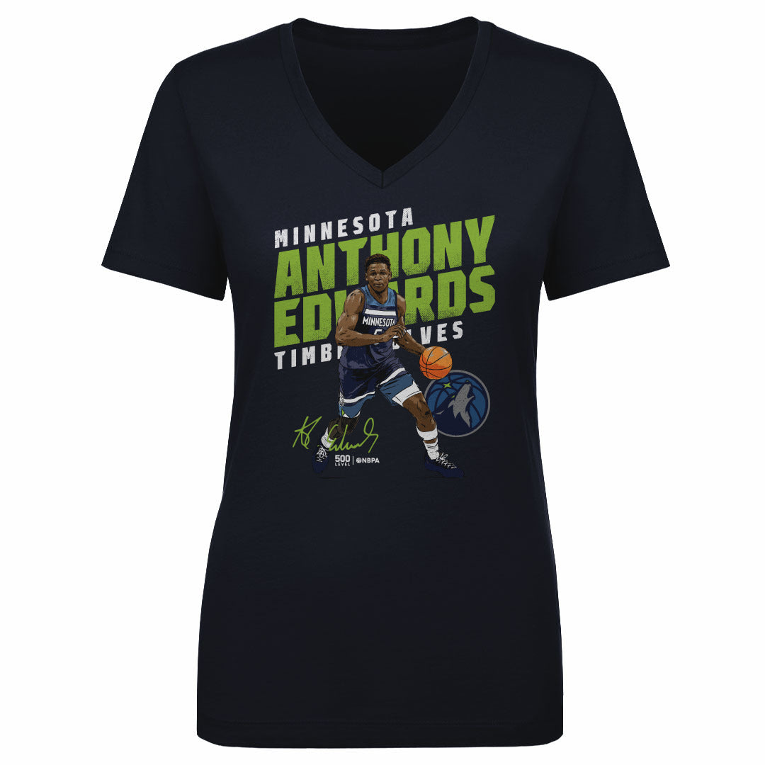 Anthony Edwards Women's V-Neck T-Shirt | 500 LEVEL