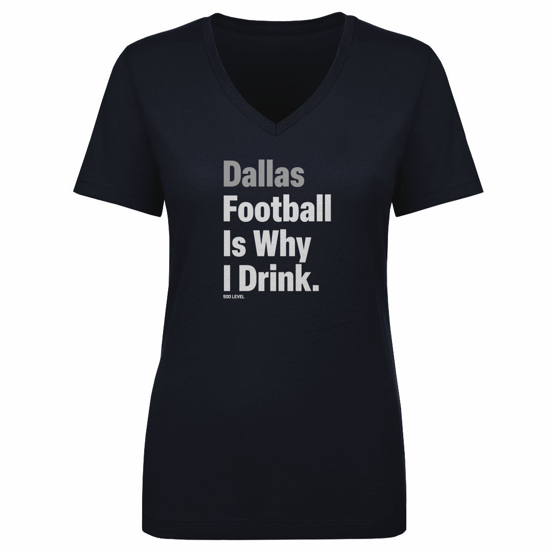 Dallas Football Women's V-Neck T-Shirt | 500 LEVEL