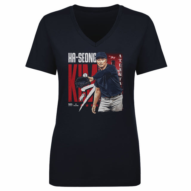Ha-Seong Kim Women's V-Neck T-Shirt | 500 LEVEL