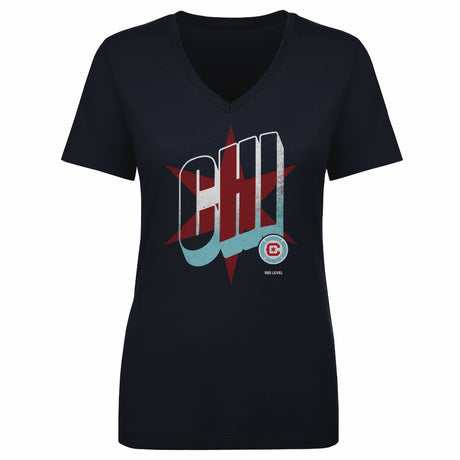Chicago Fire FC Women's V-Neck T-Shirt | 500 LEVEL