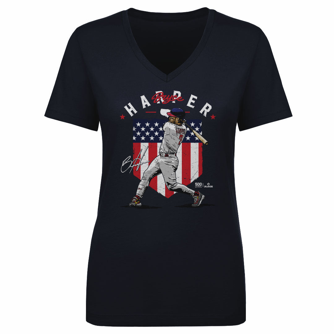 Bryce Harper Women's V-Neck T-Shirt | 500 LEVEL