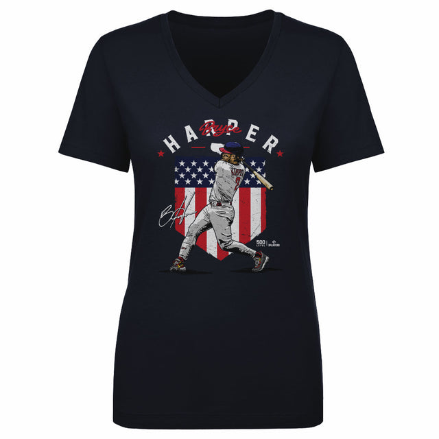 Bryce Harper Women's V-Neck T-Shirt | 500 LEVEL