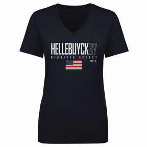 Connor Hellebuyck Women's V-Neck T-Shirt | 500 LEVEL