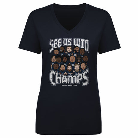 Seattle Football Women's V-Neck T-Shirt | 500 LEVEL