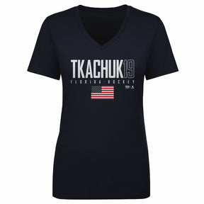 Matthew Tkachuk Women's V-Neck T-Shirt | 500 LEVEL