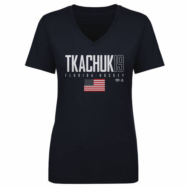 Matthew Tkachuk Women's V-Neck T-Shirt | 500 LEVEL